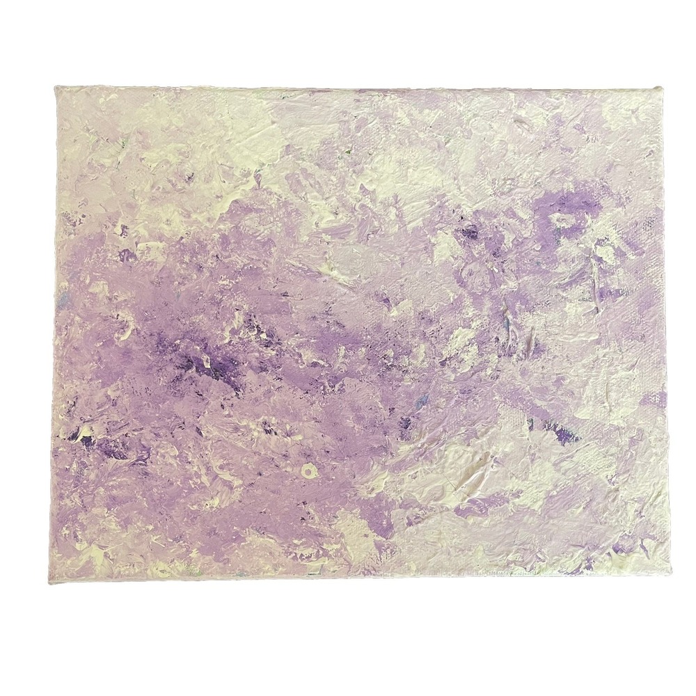 Oman Hosea Purple Passion 10x8 Acrylic Original Abstract Expressionism Painting